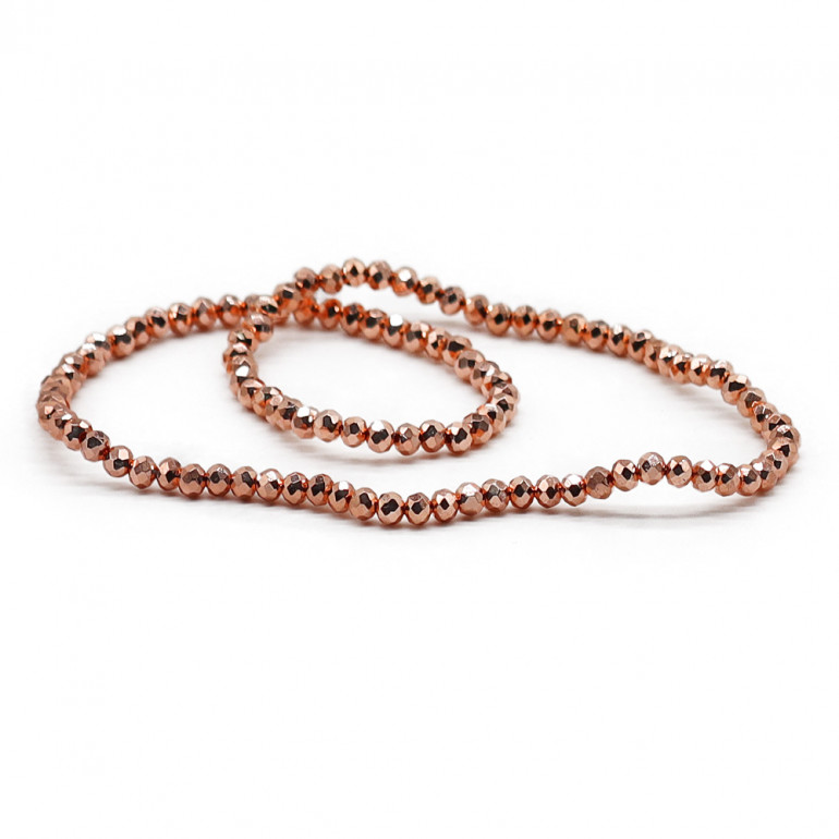 Cristales 4 mm facetados MT3 Metal Cobre | Tessiland