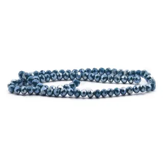 Cristaux en verre à facettes de 6 mm pour bijoux A164 oltremare