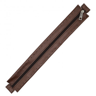 Zip 40cm Lampo per borsa Marrone