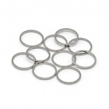 Anellini 13,5mm in Argento Nickel Free | Tessiland