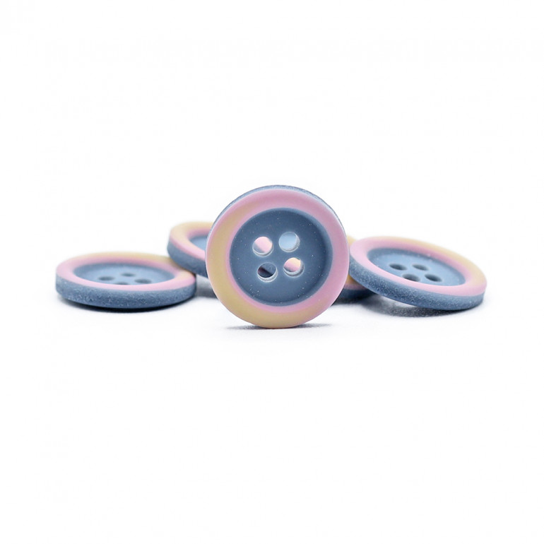 Botón Marble Baby en poliéster colorido 15 mm | Tessiland