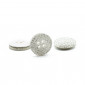 Brillik Silver Glitter Buttons 15 mm 3pcs | Tessiland