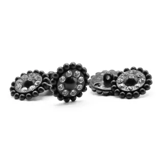 Imperia Jewel Buttons Black