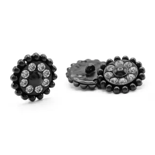 Boutons bijoux Imperia Noir