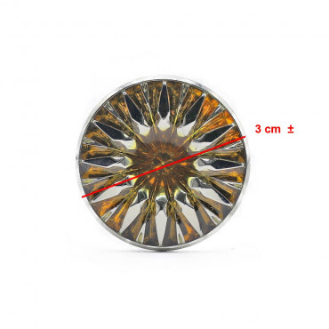 Bouton Raggiante 30mm éclat rétro chic | Tessiland