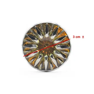 Radiant Amber Button 30 mm | Tessiland