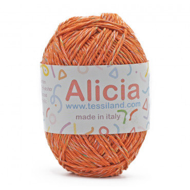 Alicia mezcla algodón viscosa ovillo 50g Arancio