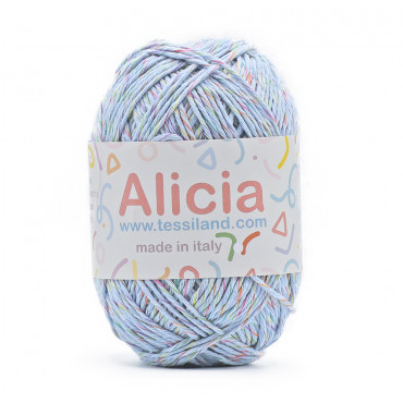 Alicia misto cotone viscosa gomitolo 50g Celeste