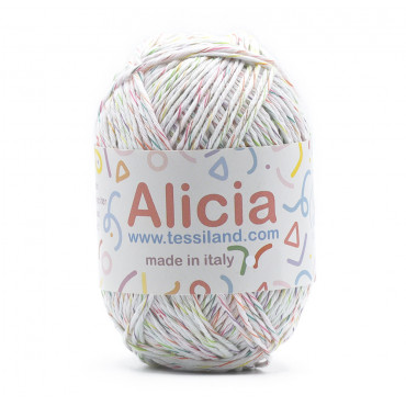 Alicia cotton viscose blend 50g ball Multichiaro