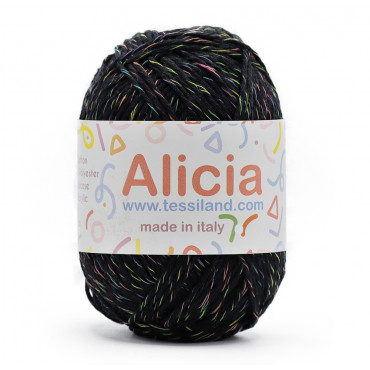 Alicia mezcla algodón viscosa ovillo 50g Nero