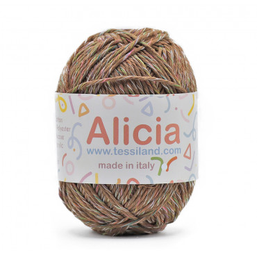 Alicia mezcla algodón viscosa ovillo 50g Nocciola