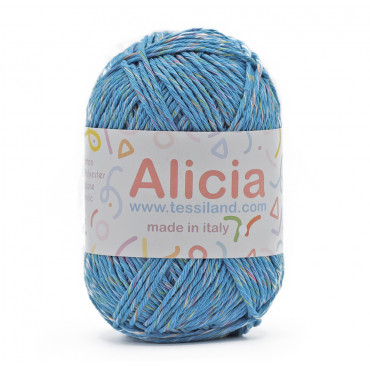 Alicia mélange coton viscose pelote 50g Turchese
