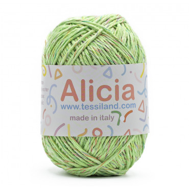 Alicia cotton viscose blend 50g ball Verde
