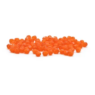 Cristaux de Bohême 4 mm facettés en verre pour bijoux Arancione scuro