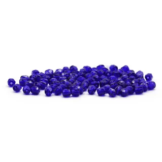 Cristaux de Bohême 4 mm facettés en verre pour bijoux Blu abisso