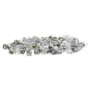 Cristaux de Bohême 4 mm facettés en verre pour bijoux Cristallo bronzo