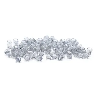 4mm Bohemian Faceted Glass Crystals for Jewelry Ghiaccio scuro