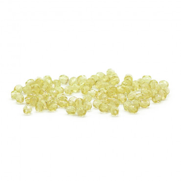 Cristalli Boemia sfaccettati in vetro 4mm per bijoux Giallo cedro