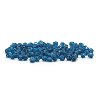 4mm Bohemian Faceted Glass Crystals for Jewelry Petrolio chiaro