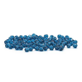 4mm Bohemian Faceted Glass Crystals for Jewelry Petrolio scuro