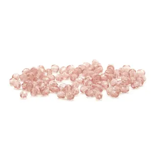Cristaux de Bohême 4 mm facettés en verre pour bijoux Rosa chiaro