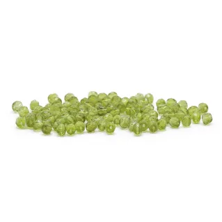 Cristaux de Bohême 4 mm facettés en verre pour bijoux Verde pistacchio