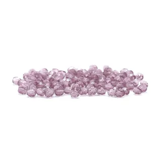 4mm Bohemian Faceted Glass Crystals for Jewelry Viola quarzite
