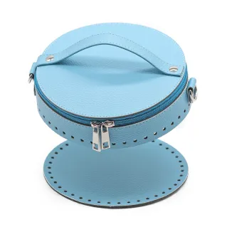 Mini Bucket Bag Set Eco-Leather Handmade Turchese