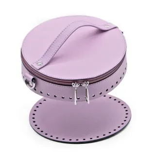 Mini Bucket Bag Set Eco-Leather Handmade Lilla