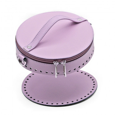 Set Mini Secchiello ecopelle Lilla Design tondo | Tessiland