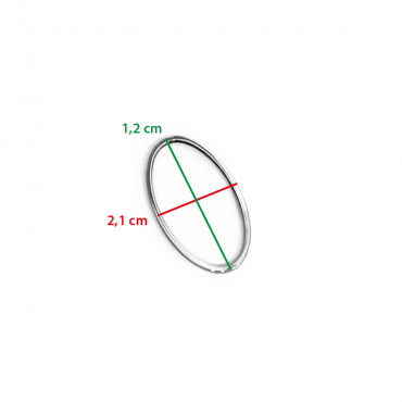 Geometric Oval medium Metal Shape for Jewelry | Tessiland