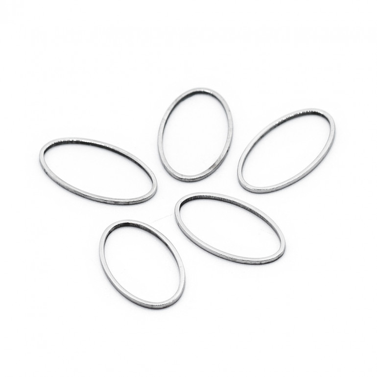 Geometric Oval medium Metal Shape for Jewelry | Tessiland