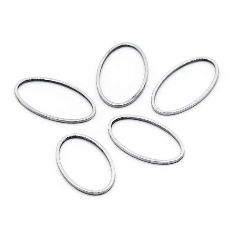 Forma geométrica oval big de Metal para bisutería | Tessiland