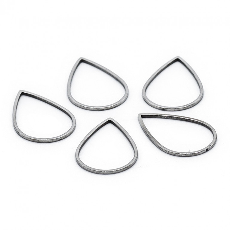 Forma geometrica Goccia big in Metallo per bijoux | Tessiland