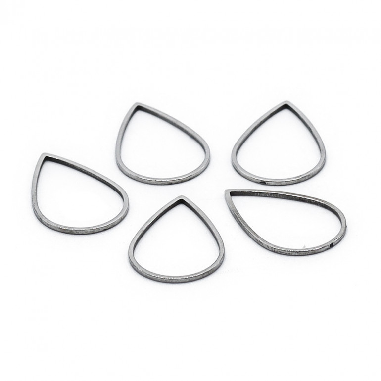 Forma geometrica Goccia medium in Metallo per bijoux | Tessiland