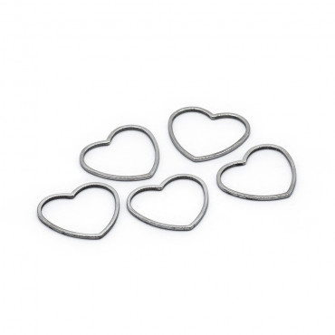 Forma geometrica Cuore small in Metallo per bijoux | Tessiland