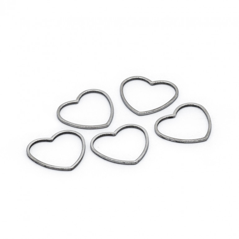 Forma geométrica corazón small de Metal para bisutería | Tessiland