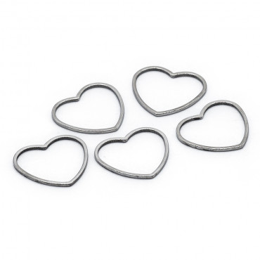 Forma geometrica Cuore big in Metallo per bijoux | Tessiland