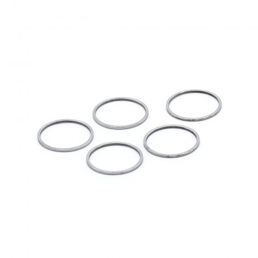 Forme in metallo cerchio da rivestire per bijoux e decorazioni 5pz Argento