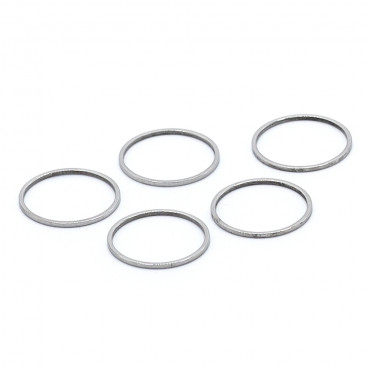 Forme in metallo cerchio da rivestire per bijoux e decorazioni 5pz