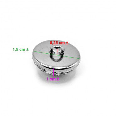 Noor bouton bijou Ambre bombé et dégradé | Tessiland