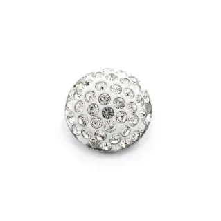 Noor Gem Button Total white
