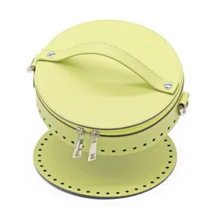 Set de sac Mini Seau en simili cuir fait main Lime