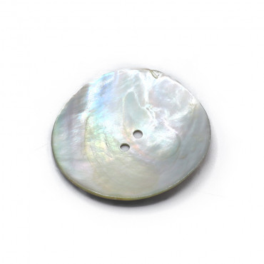 Bottoni in madreperla naturale Akoya dal design irregolare 1pz Naturale
