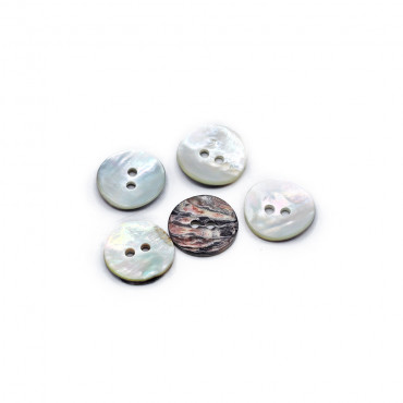 Bottone Akoya Naturale 11mm 5pz| Tessiland