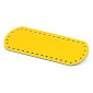 Bag bottom 21x8 in Yellow Eco leather | Tessiland