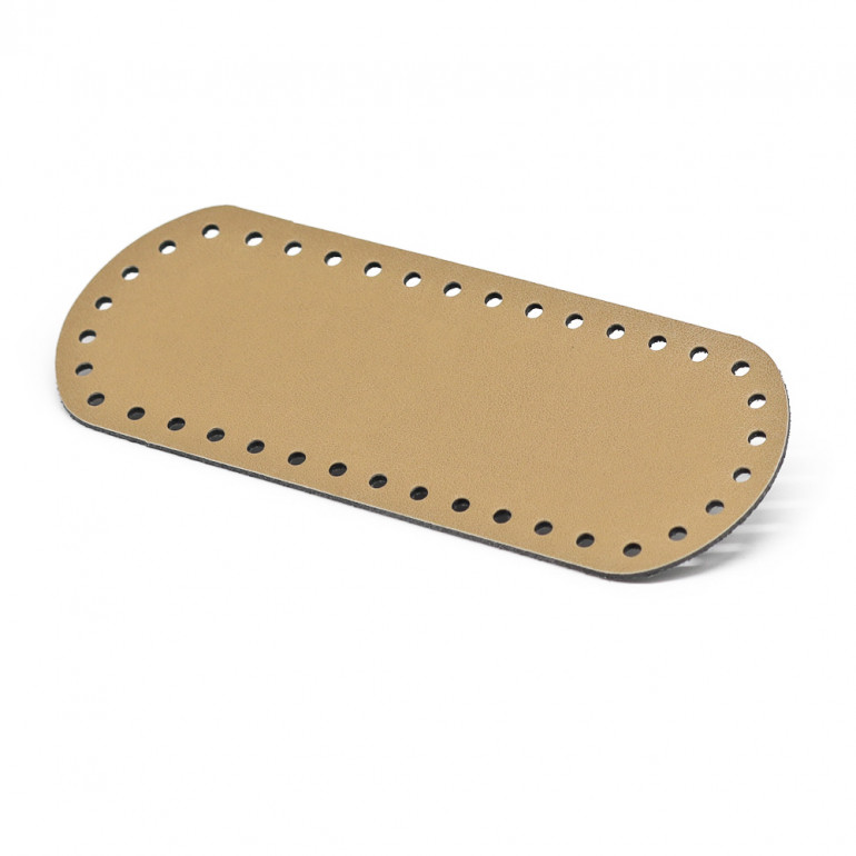 Bag bottom 21x8 in Beige Eco leather | Tessiland