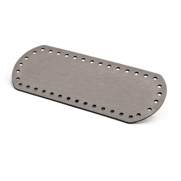 Bag bottom 21x8 in Dove Gray Eco leather | Tessiland