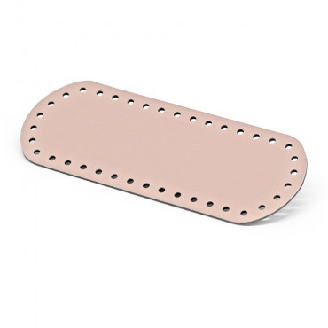 Bag bottom 21x8 in Pale Pink Eco leather | Tessiland