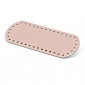 Bag bottom 21x8 in Pale Pink Eco leather | Tessiland